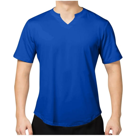 KyCheLot Summer Tshirt for Men Comfort Wicking Stretchy Short Sleeve Undershirts Lightweight V Neck T Shirts