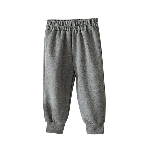 KyCheLot Sweatpants for Boys Girls Elastic Waist Solid Color Classic Baggy Jogger Pants 1-11 Years