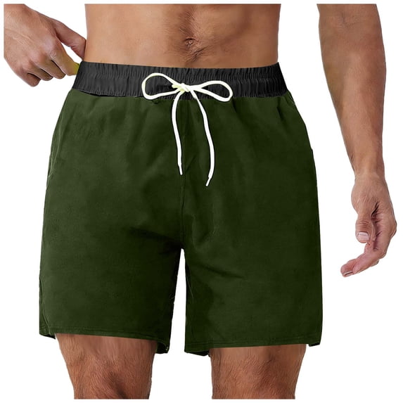KyCheLot Swim Trunks for Men Quick Dry Elastic Drawstring Waist Bathing Suits Beach Board Shorts Swimwear