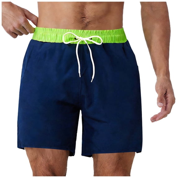 KyCheLot Swim Trunks for Men Quick Dry Elastic Drawstring Waist Bathing Suits Beach Board Shorts Swimwear