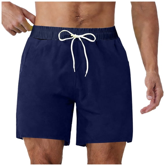 KyCheLot Swim Trunks for Men Quick Dry Elastic Drawstring Waist Bathing Suits Beach Board Shorts Swimwear