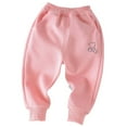 thumbnail image 1 of KyCheLot Toddler Boy Girl Sweatpants Pocket Cotton Solid Color Elastic Waist Pull on Sport Jogger Pants 2-7 Years, 1 of 3