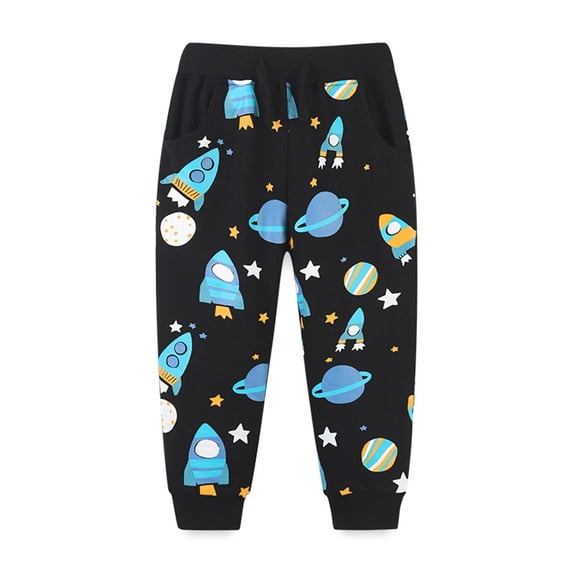 KyCheLot Toddler Boys Sweatpants with Pockets Elastic Drawstring Soft Cotton Jogger Pants 2-7 Years