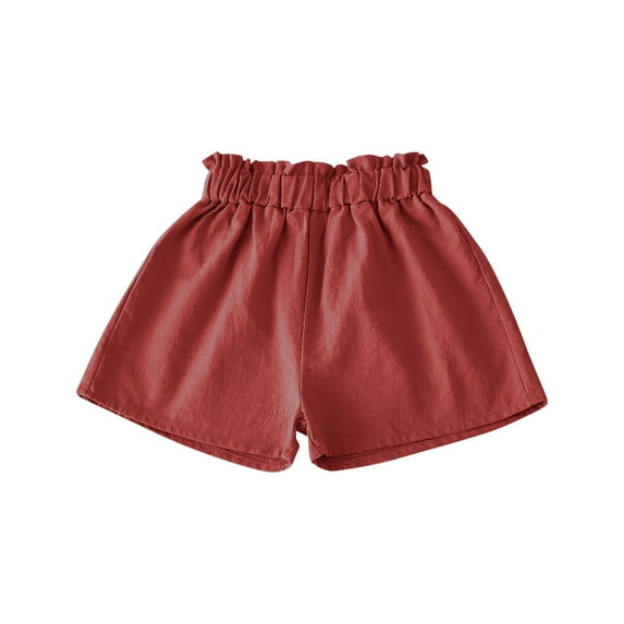 KyCheLot Toddler Girl Summer Shorts Loose Comfy Ealstic High Waist Pull on Wide Leg Shorts 1-8 Years
