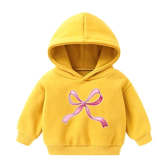 KyCheLot Toddler Girls Hoodies Long Sleeve Soft Pullover Print Cute Dailywear Sweatshirt 2-7 Years
