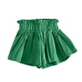 thumbnail image 1 of KyCheLot Toddler Girls Skorts Dressy Solid Color Elastic Waist Pleated Wide Leg Summer Shorts 1-9 Years, 1 of 7