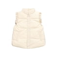 thumbnail image 1 of KyCheLot Toddler Girls Winter Vest Ruffle Button Sleeveless Padded Cute Jackets Outwear 2-10 Years, 1 of 6