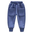 thumbnail image 1 of KyCheLot Toddler Jogger Pantswarm Thick Fleece Lined Tapered Pull on Sweatpants for Boys Girls 2-10 Years, 1 of 7