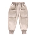 thumbnail image 1 of KyCheLot Toddler Jogger Pantswarm Thick Fleece Lined Tapered Pull on Sweatpants for Boys Girls 2-10 Years, 1 of 7