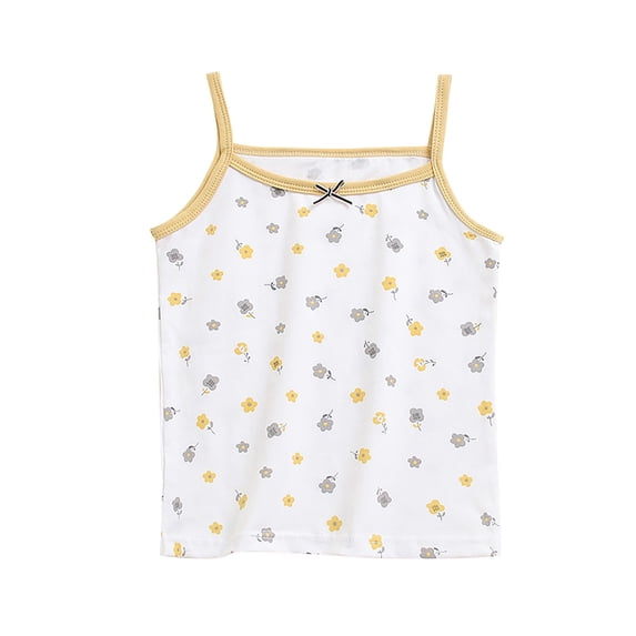 KyCheLot Toddlers Girl's Cotton Camisole Cute Summer Printed Undershirts Breathable Casual Tank Tops 3-11 Years
