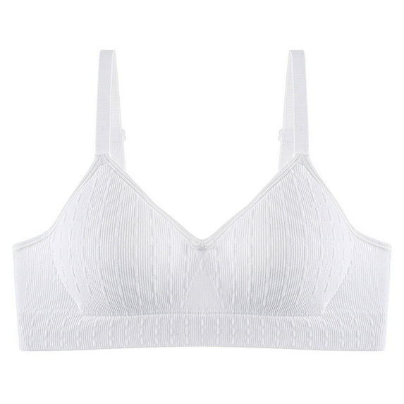 KyCheLot Tshirt Bras for Girls Soft Adjustable Strap Comfy Breathable Stretchy School Daily Sport Bras 14-18 Years