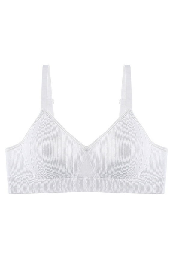 Tshirt Bras for Girls Soft Adjustable Strap Comfy Breathable Stretchy School Daily Sport Bras 14-18 Years