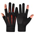 thumbnail image 1 of KyCheLot Unisex Fingerless Gloves Fall Outdoor Cycling Gloves Breathable Lightweight Workout Gloves, 1 of 3