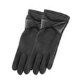 thumbnail image 1 of KyCheLot Winter Gloves for Women Solid Color Leather Patchwork Warm Touchscreen Touch Screen Glove Driving, 1 of 4