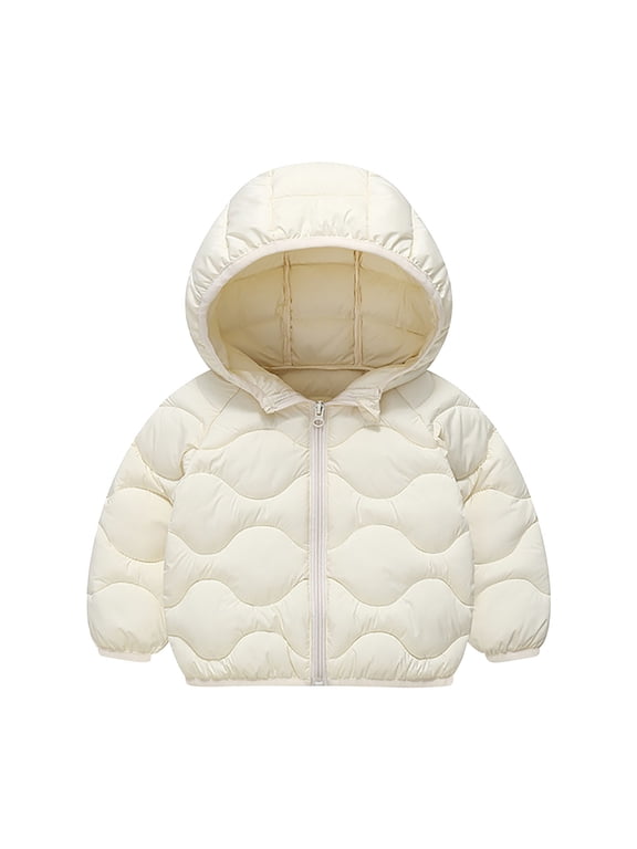 Winter down Coats for Kids Boys Girls Warm Lightweight Classic Zip up Quilted Outerwear 2-13 Years