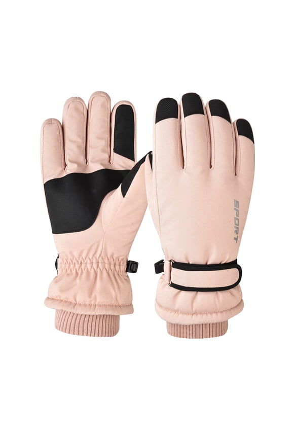 Women Ski Gloves Waterproof Warm Winter Windproof Touchscreen Full Finger Gloves Outdoor