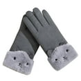 thumbnail image 1 of KyCheLot Women Soft Warm Gloves Cute Fleece Lined Windproof Winter Thermal Mittens Glove, 1 of 5