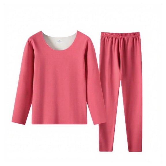 KyCheLot Women Warm Set Crewneck Long Sleeve Slim Tops and Bottoms Winter Thermal Underwear