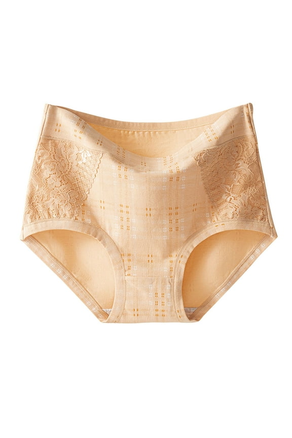 Women's Comfy Underwear Plus Size XL-5XL High Waist Belly Hide Classic Full Coverage Briefs