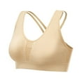 thumbnail image 1 of KyCheLot Women's Comfy Workout Bra Breathable Mesh Criss Cross Back Medium Support Daily Bras, 1 of 7