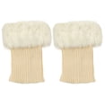 thumbnail image 1 of KyCheLot Women's Leg Warmers Mid-Calf Solid Color Fleece Socks Winter Warm Elastic Leg Warmers, 1 of 3