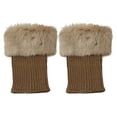thumbnail image 1 of KyCheLot Women's Leg Warmers Mid-Calf Solid Color Fleece Socks Winter Warm Elastic Leg Warmers, 1 of 3