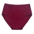 thumbnail image 1 of KyCheLot Women's Stretchy Panties Ribbed High Waist Breathable Soft Casual Cotton Underpants, 1 of 2