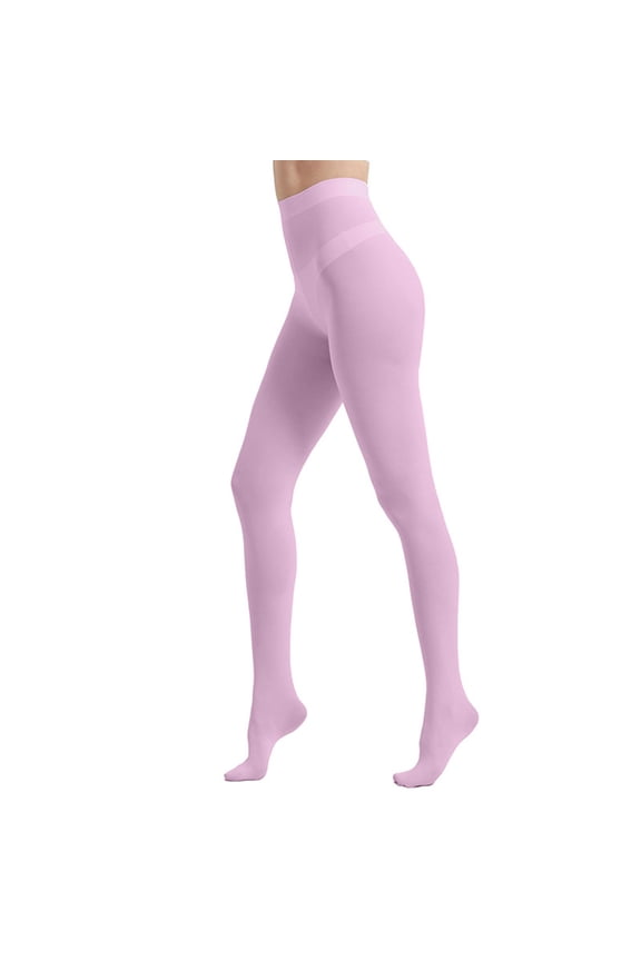Women's Tights Solid Color Stretchable High Waist Footed Pantyhose Stockings