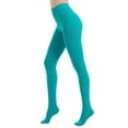 thumbnail image 1 of KyCheLot Women's Tights Solid Color Stretchable High Waist Footed Pantyhose Stockings, 1 of 3