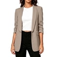 thumbnail image 1 of KyCheLot Womens Blazer Jacket Plus Size 3/4 Sleeve Lapel Neck Open Front Blazers Comfy Travel Business Jackets, 1 of 8