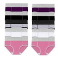 thumbnail image 1 of KyCheLot Womens Cotton Underwear 10 Pack Breathable Soft High Waisted Briefs Stretch Full Coverage Panties, 1 of 6