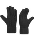 thumbnail image 1 of KyCheLot Womens Knitted Gloves Solid Color Full Finger Thicken Outdoor Gloves Winter Thermal Travel Gloves, 1 of 3