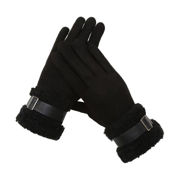 KyCheLot Womens Snow Gloves Thicken Fleece Lined Windproof Waterproof Lightweight Winter Glove
