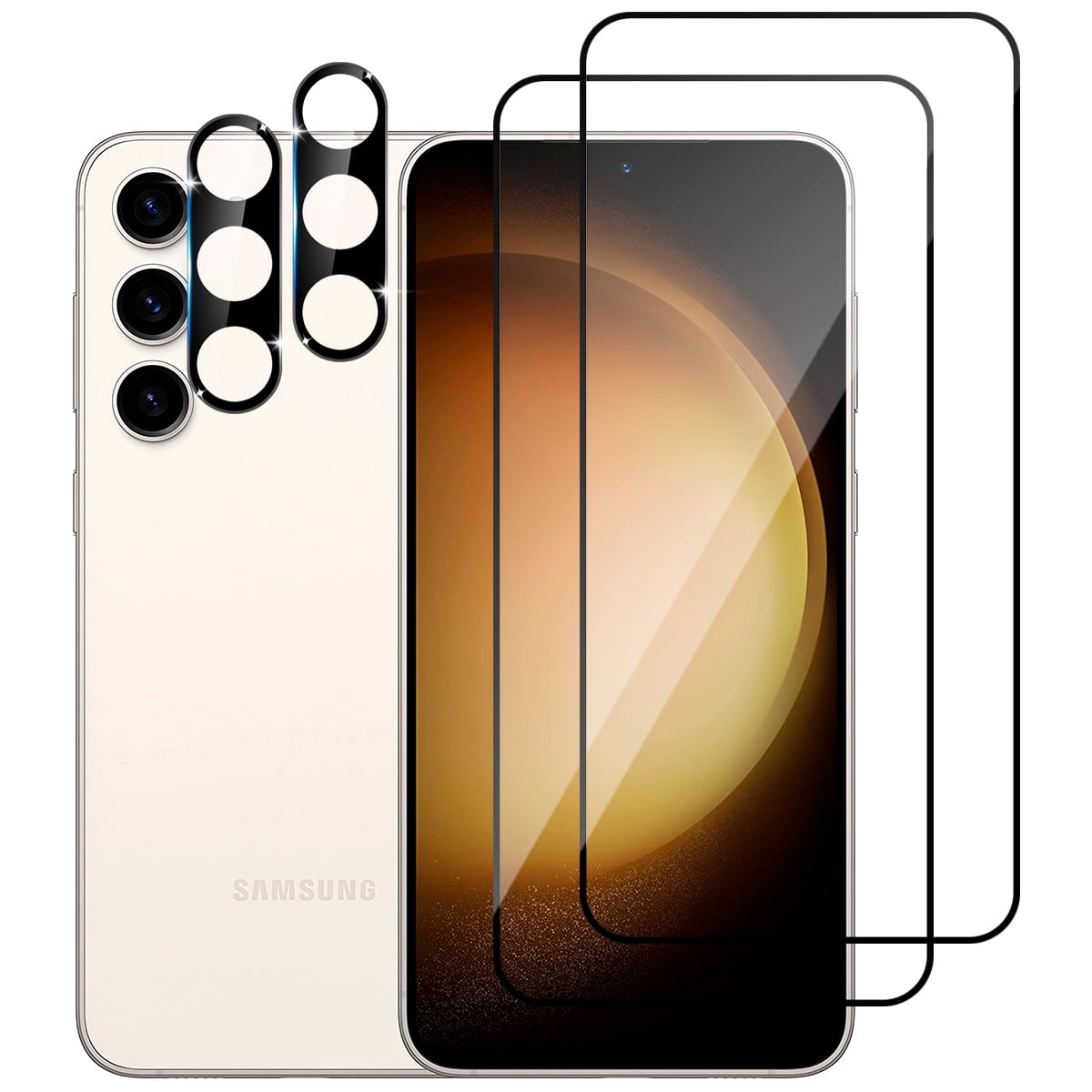 KyFree [2+2 Pack] Samsung Galaxy S23 Screen Protector, Ultrasonic