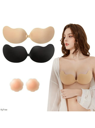 DODOING Invisible Silicone Breast Pads Lift Up Boob Nipple Cover Tape  Sticker Bra for Backless Dress 