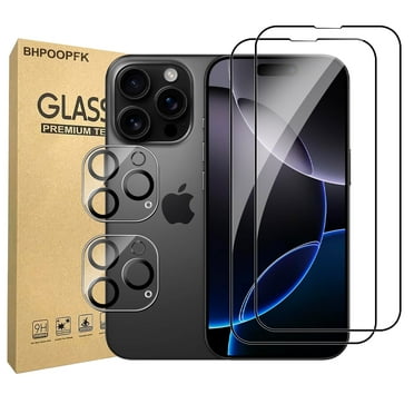 KyFree 2 Pack iPhone 16 Pro Max Screen Protector with 2 Pack Camera Lens Protector, 9H+ Tempered Glass Easy Installation Kit, Case Friendly iPhone 16 Pro max