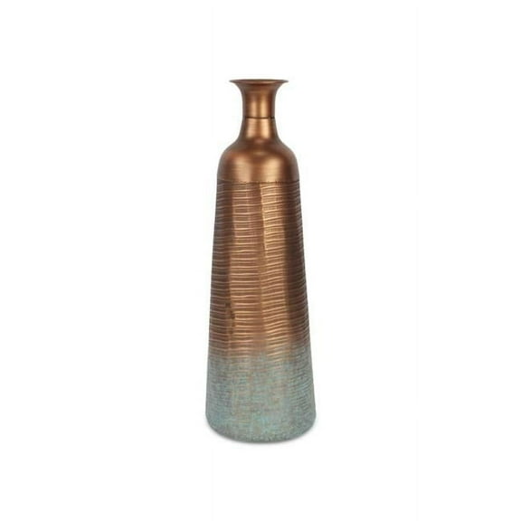 Kyani Copper & Rustic Teal Vase Decor - Small