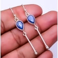 thumbnail image 1 of Kyanite - Nepal 925 Sterling Silver Bali Earring 2.34" E_9328_100_56, Gemstone Silver Jewelry, New Year Sale, Valentin's Day Gift, 1 of 2