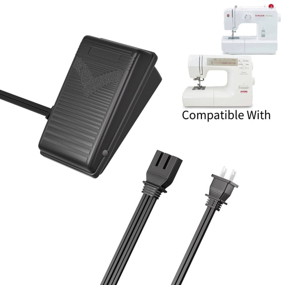Kybate 110-120V Foot Control & Cord 60652 369263003 Compatible With Singer Bernina Pfaff