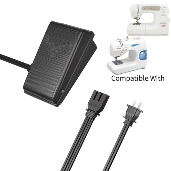 Kybate 110V Foot Control Pedal Compatible With Singer 117 Featherweight 2623 30215 30218 30518