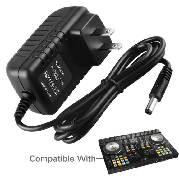 Kybate 15V AC/DC Adapter Compatible with Native Instruments Traktor Kontrol S4 MK2