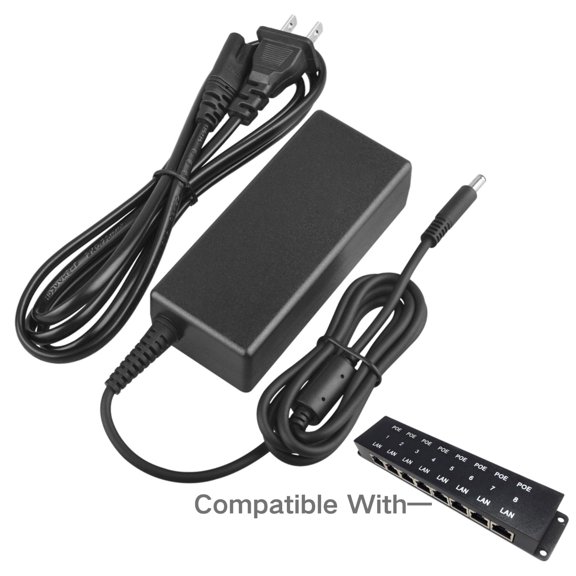 Kybate 48V 60W AC/DC Adapter Compatible with WS-PS-48V60W WSPS48V60W 1.25A 5.5mm Plug Tip