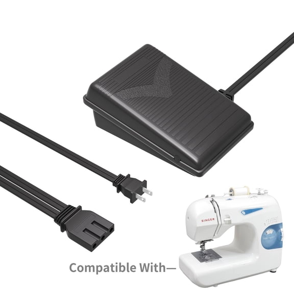 Kybate #60652 110V Foot Control Compatible With Singer 14U Series Babylock BL300 BL2800 Elna White