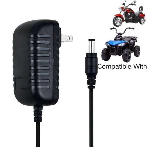 Kybate 6V AC-DC Battery Charger Compatible with Kids Ride On Cars Motorcycles 6 Volt