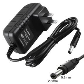 Kybate 9V AC/DC Adapter 300mA 5.5x2.5mm Center Negative Power Supply