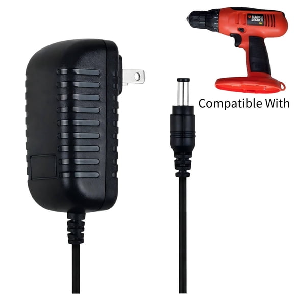 Kybate AC/DC Adapter Compatible With CD1800SB Type 1 18V Drill Driver Charger
