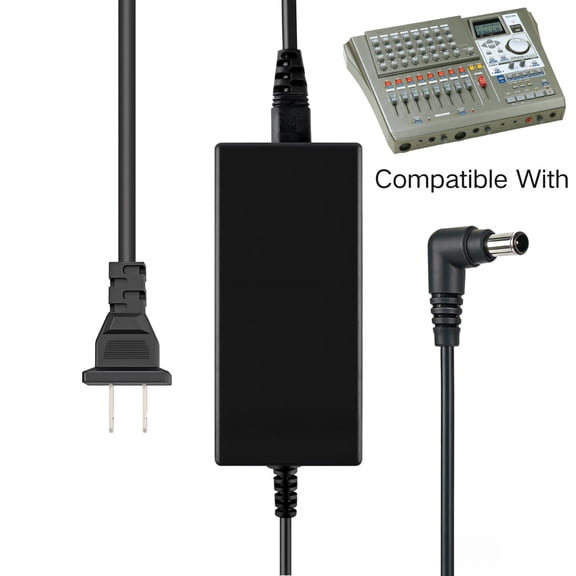 Kybate AC/DC Adapter Compatible With Tascam DP-01 DP-02 DP-03 DR-680 Portastudio Power Supply
