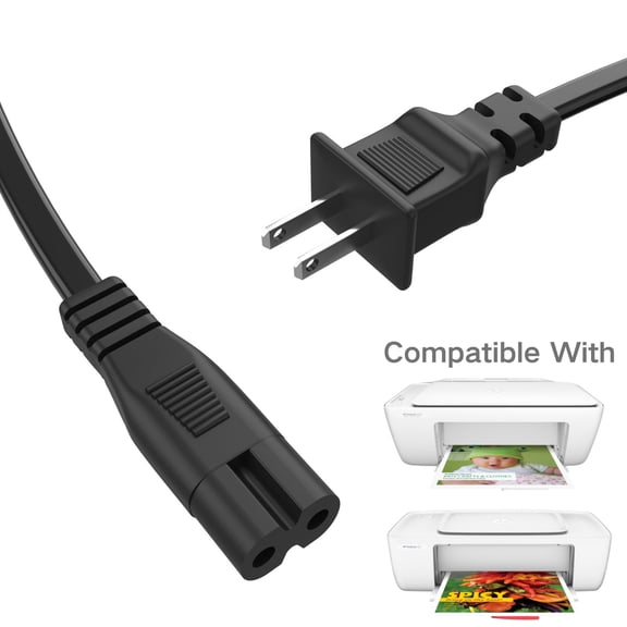 Kybate AC Power Cord Compatible With HP DeskJet 2755e 3755 4155e Printer