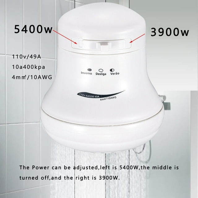 Kydely Electric Shower Head 5400W, Instant Hot Water Bath Heater Boiler