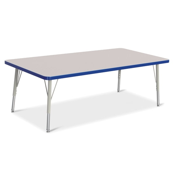 Rectangle Activity Table - 30" X 60", E-height - Freckled Gray/Blue/Gray